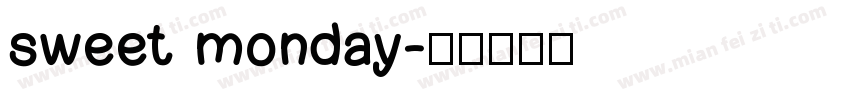 sweet monday字体转换